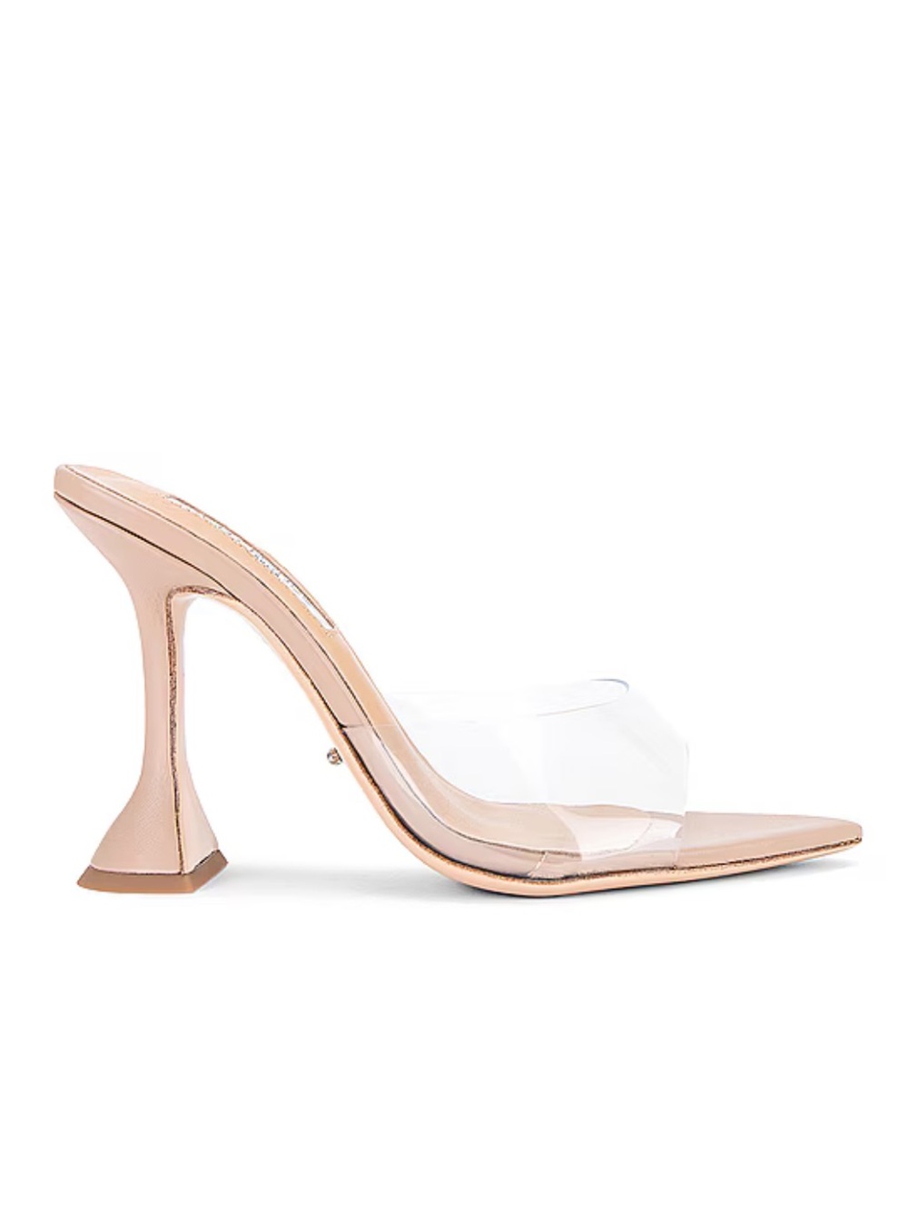 Tony Bianco Marcel Mules Clear nude Skin high heels shoes Revolve 7